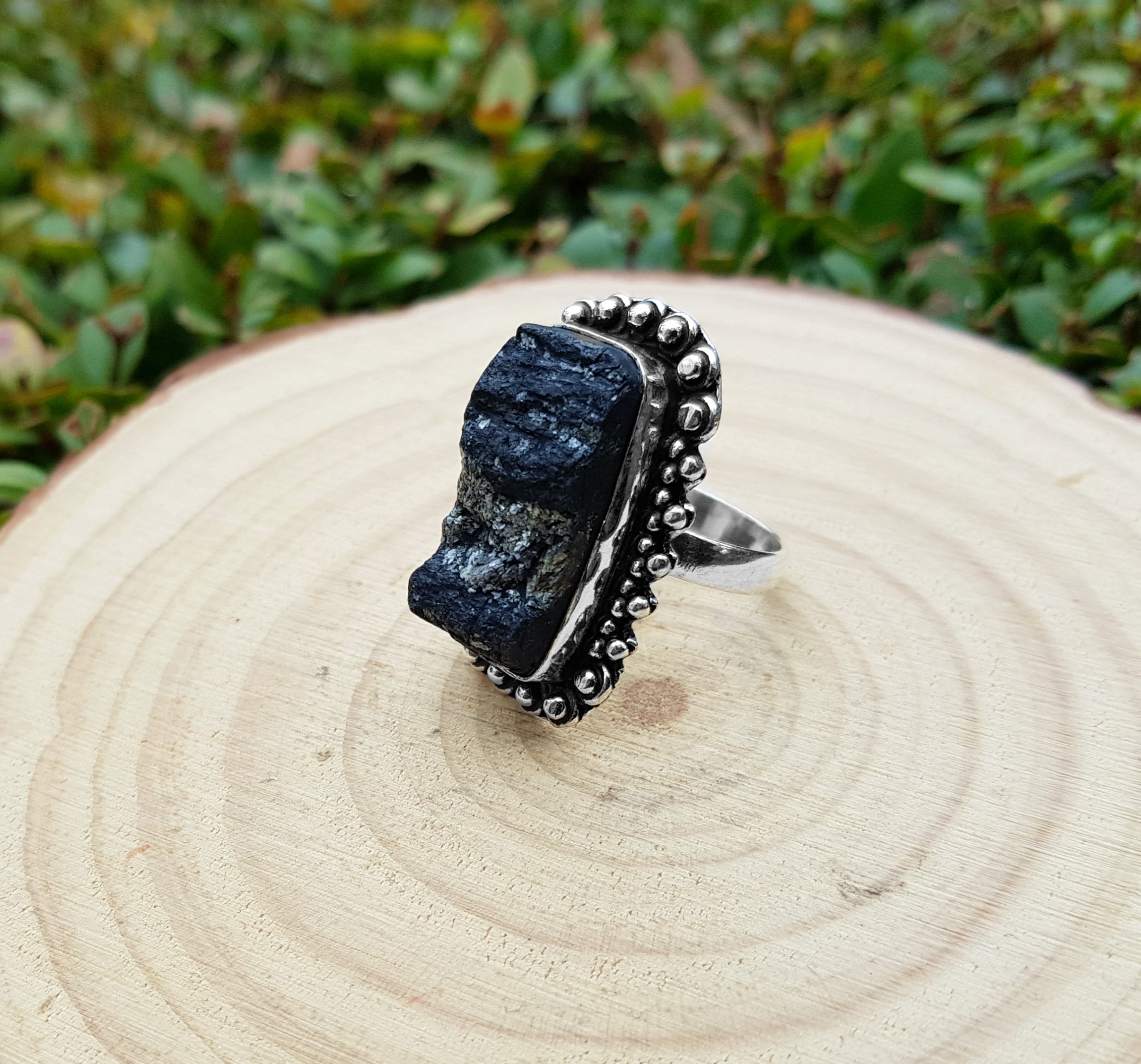 Raw Black Tourmaline Ring for Men and Women, Raw Tourmaline Ring Set , Black  Tourmaline Ring, Raw Gemstone Jewelry, Raw Black Crystal Ring - Etsy